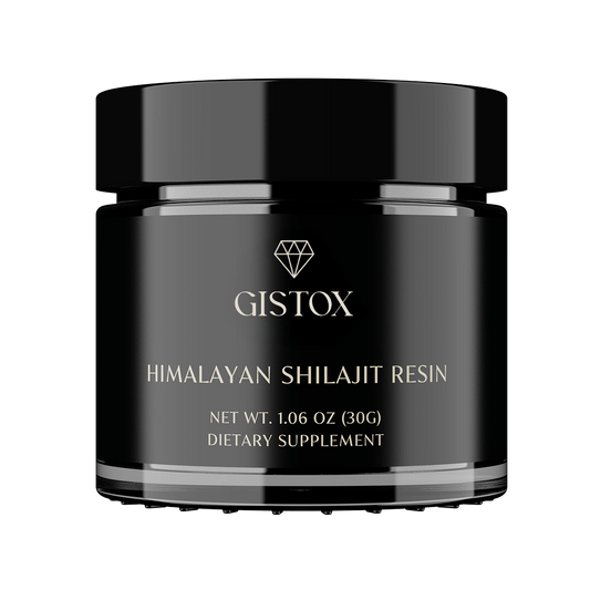 Gistox Pure Himalayan Shilajit Resin 30g 80%+ Fulvic Acid - 3rd Party Tested